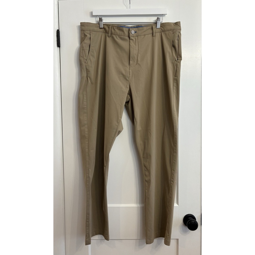 Twillory Men's 40x32 Beige Preformance Chino‎ Tailored Fit Pants